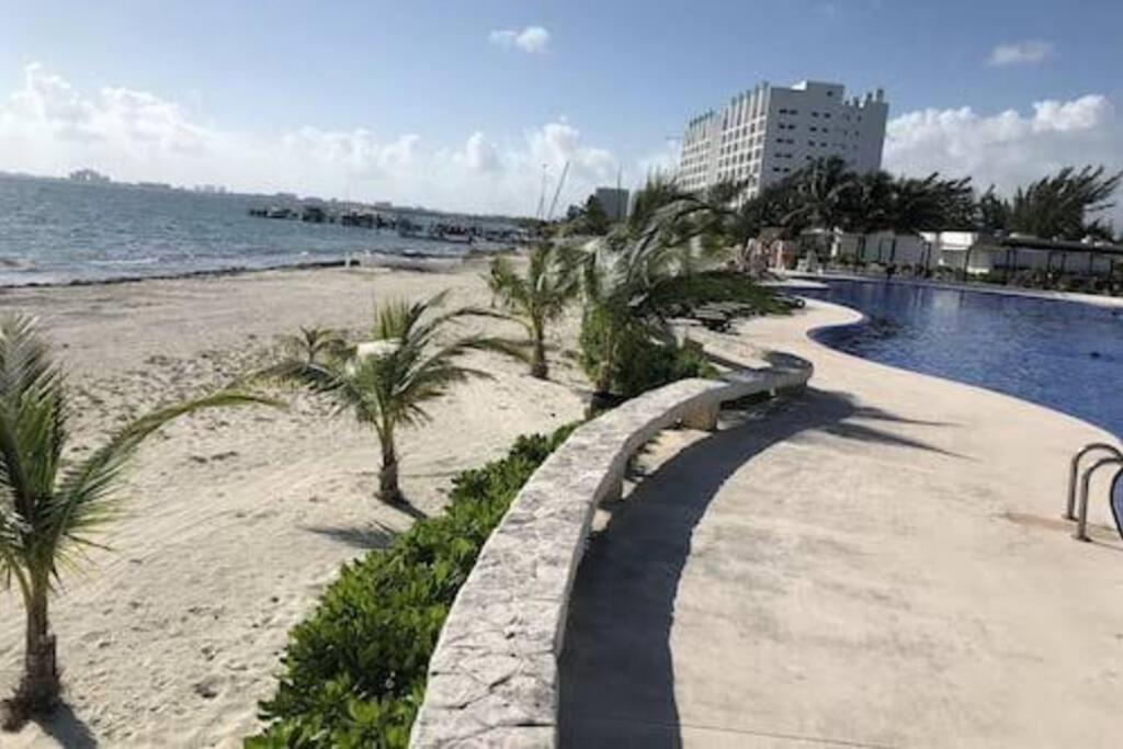 Hermoso Condo De 2 Habitaciones Frente Al Caribe Cancún Exterior foto